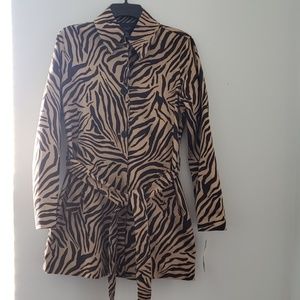 New Chaps - animal print Jacket size M